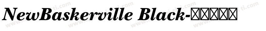 NewBaskerville Black字体转换